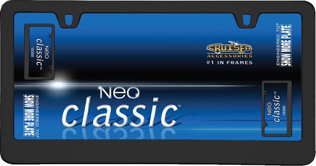 LICENSE PLATE FRAME NEO CLASSIC BLACK