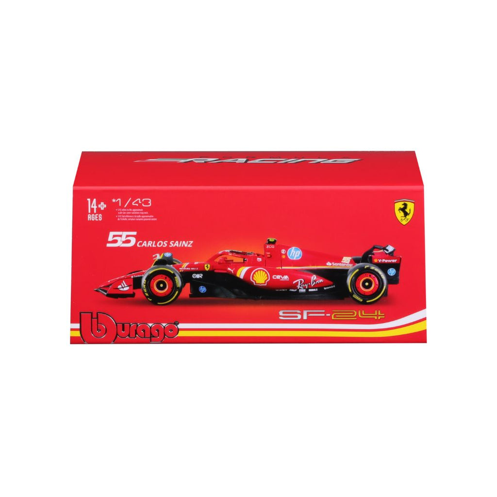1:43 Formula 1  Ferrari SF-24 (2024) Model with helmet and display case
