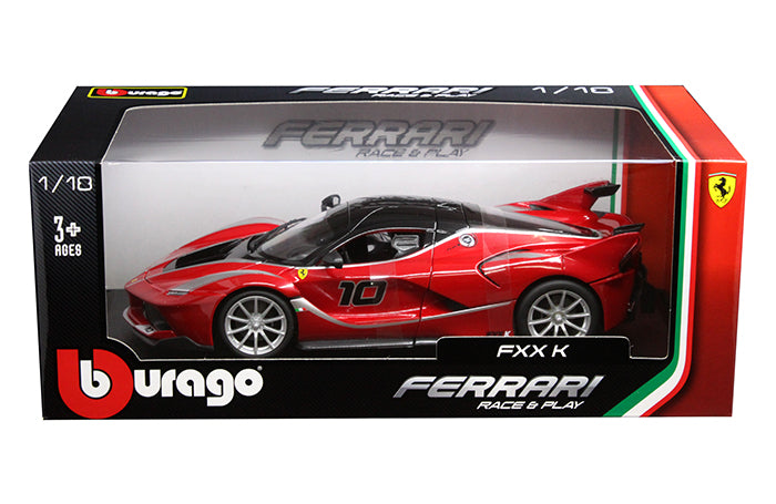 1:18 Ferrari Race & Play - Ferrari FXX K #10 (Red with black top)