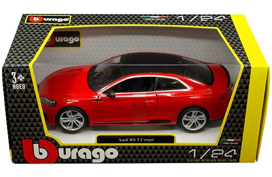 1:24 Audi RS 5 Coupe (Red with Black Roof) Bburago