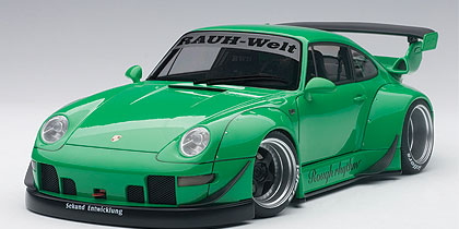 1:18 Rwb 993  (GREEN/GUN GREY WHEELS)