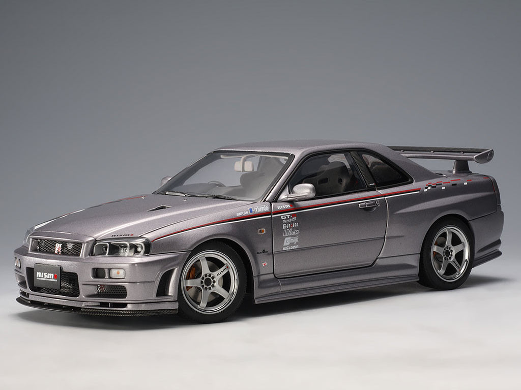 AUTOart 1:18 NISSAN SKYLINE GT-R (R34) NISMO S-TUNE VERSION (SPARKLING SILVER)           