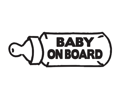 STICKER DECAL BABY ON BOARD 1