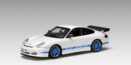 AUTOart 1:43 PORSCHE 911 GT3 RS WHITE/BLUE STRIPE                                        