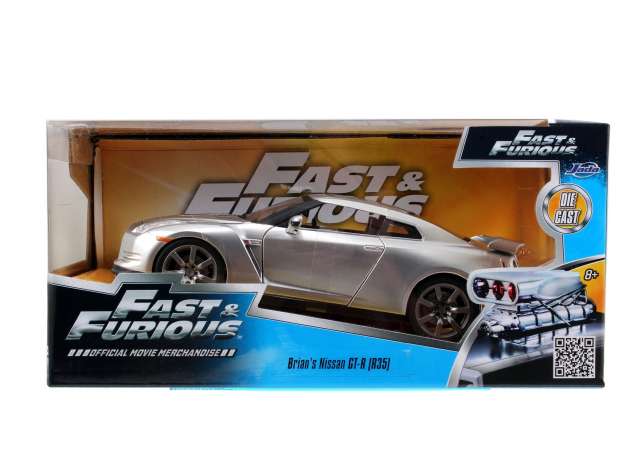 "Fast & Furious" 1/24 Brian's 2009 Nissan R35 - Silver 97212