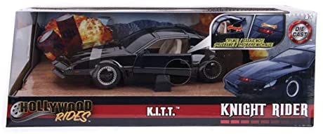 1:24 W/B - Hollywood Rides - Knight Rider K.I.T.T. in "Try Me" Box Black JADA 30086