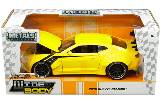 1:24 Metals - Widebody (Bigtime Muscle) - 2016 Chevrolet Camaro (Yellow) 31064