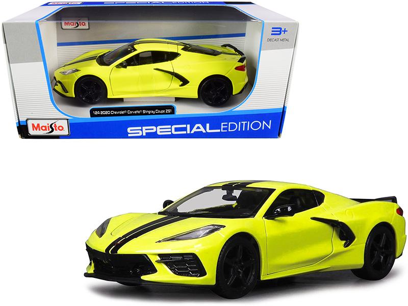 Maisto 1:24 Window Box 2020 Chevrolet Corvette Stingray Coupe Z51 Blue 31527