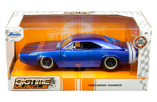1:24 window box - Bigtime Muscle - 1968 Dodge Charger (Blue) 31865