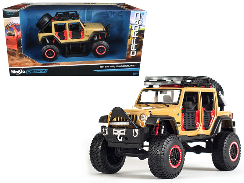 Maisto 1:24 W/B - Off-Road Kings - 2015 Jeep Wrangler Unlimited Brown 32523