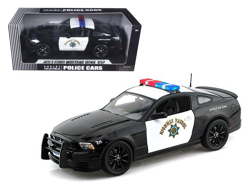 1:18- Police Car - 2013 Ford Mustang Boss 302 Highway Patrol Black