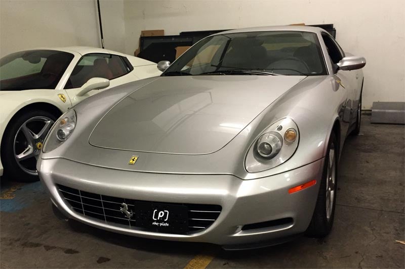 Ferrari 612 Scaglietti grill mount license plate relocator