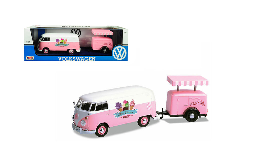 1:24 Volkswagen Type 2 (T1) Ice Cream Truck (pink)