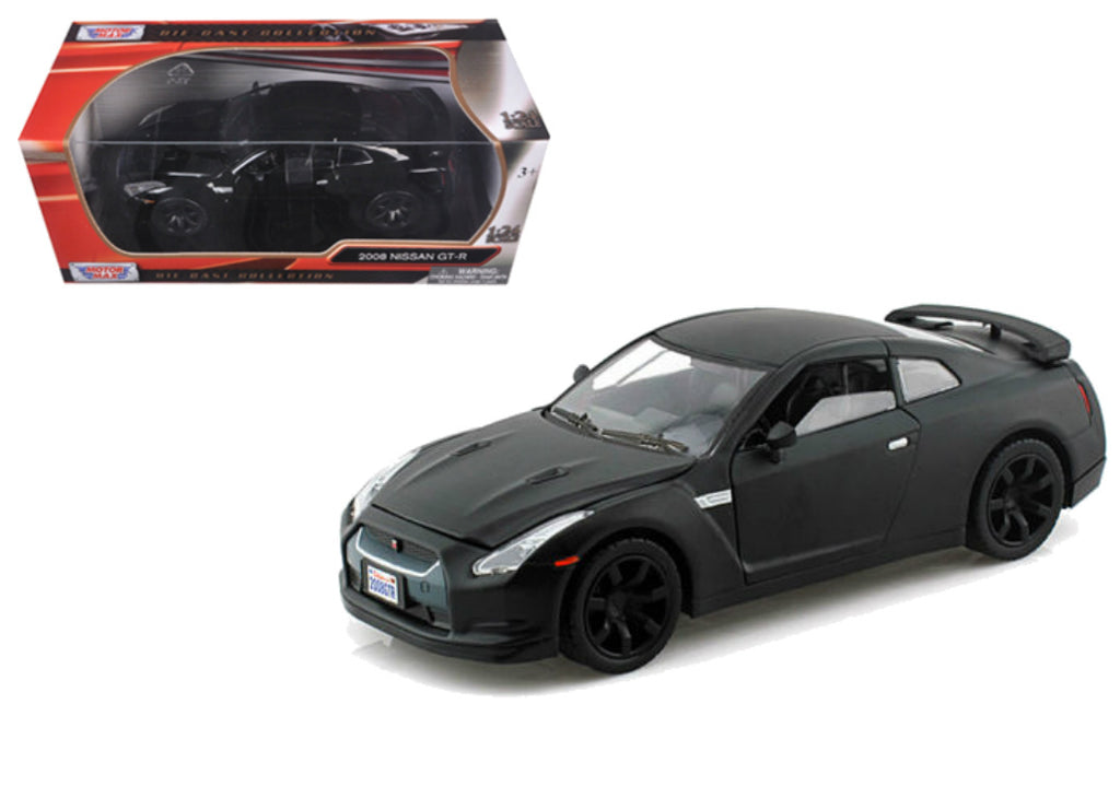 Motormax 1:24 W/B 2008 Nissan GT-R (black) 73384