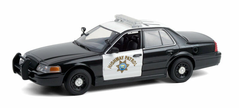 Greenlight 1:24 Hot Pursuit 2008 Ford Crown Victoria Police Interceptor California Highway Patrol 85523