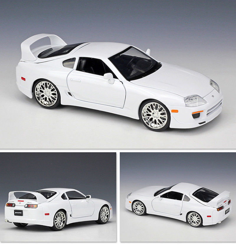 Jada 1:24 W/B - Fast & Furious: Furious 7 - Brian's 1995 Toyota Supra White 97375