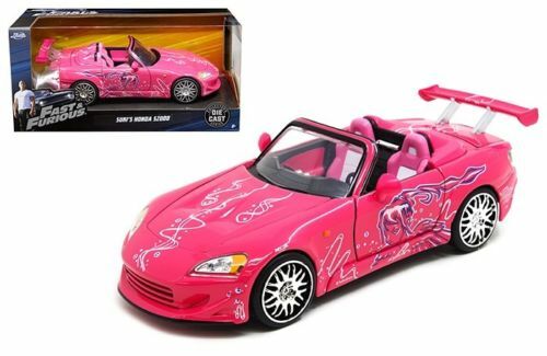 1:24 W/B Fast and Furious Suki's 2001 Honda S2000 (pink) JADA 97604