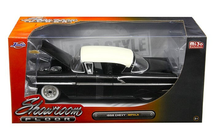 Jada 1:24 W/B -1958 Chevrolet Impala (Black) 98895