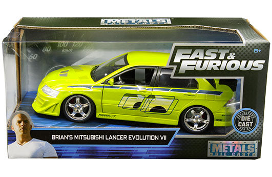 1:24 Metals - Fast & Furious - Brian's Mitsubishi Lancer Evolution VII (Green) 99788