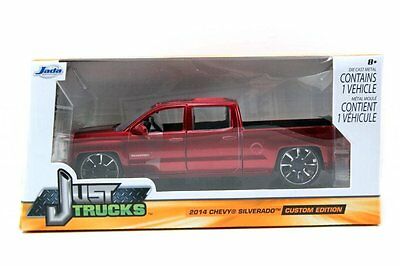 1:24 Just Truck 2014 Chevrolet Silverado Custom Edition (Black-Red) 97026