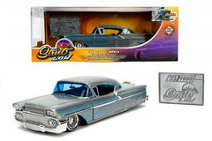 ミニカー JADA TOYS 1/24 1958 Chevy Impala Hardtop 1958 Chevy Impala Hard Top with Diecast Mosaic Tile, Silver