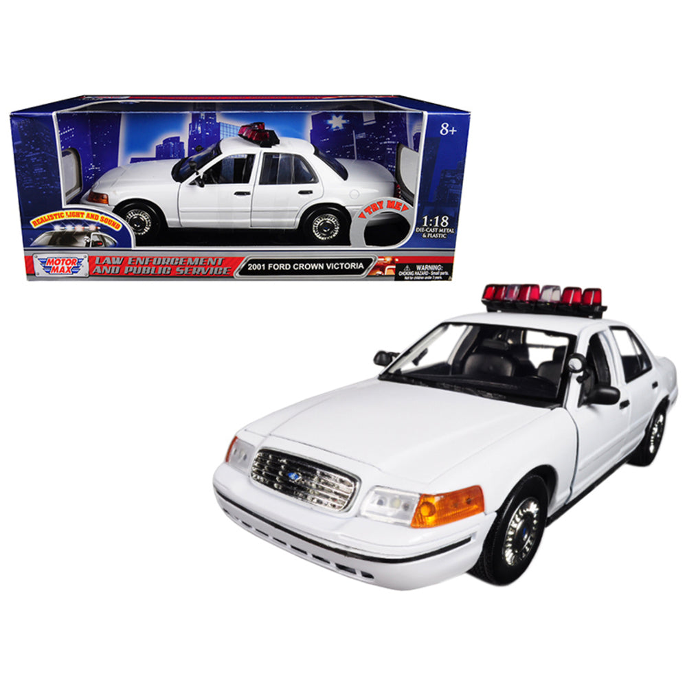 1:18 2001 Ford Crown Victoria with Realistic Light & Sound
