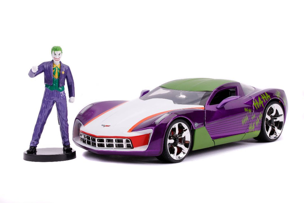 Jada 1/24 "Hollywood Rides" 2009 Corvette Stingray Concept Joker-autoworld-1