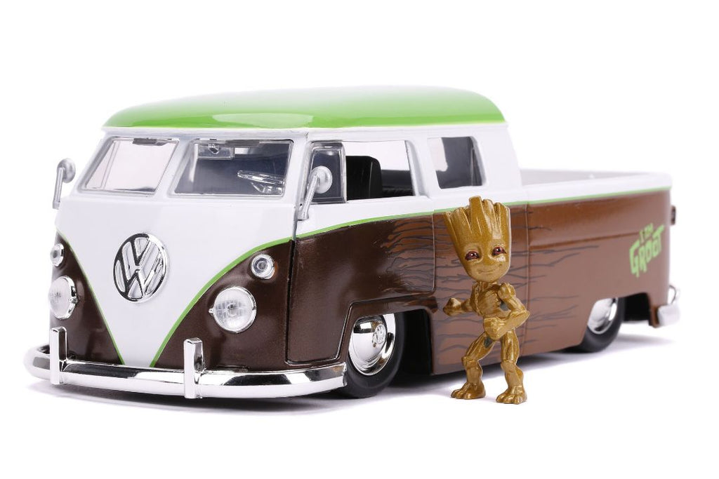 Jada 1/24 "Hollywood Rides" 1963 VW Bus with Groot 31202