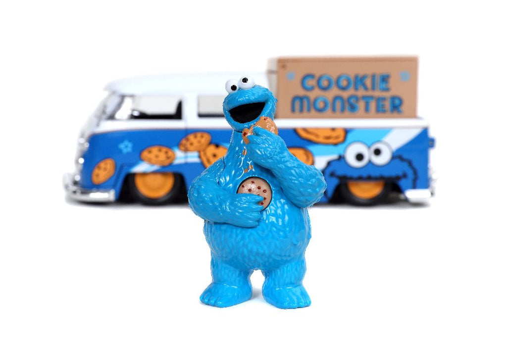 Jada 1/24 "Hollywood Rides" 1963 VW Bus & Cookie Monster 31751