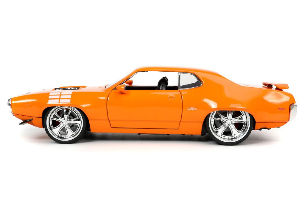 Jada 1/24 "BIGTIME Muscle" 1972 Plymouth GTX - Glossy Orange 32697