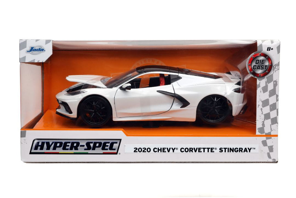 Jada 1/24 "Hyper-Spec" 2020 Corvette Stingray - White 32718