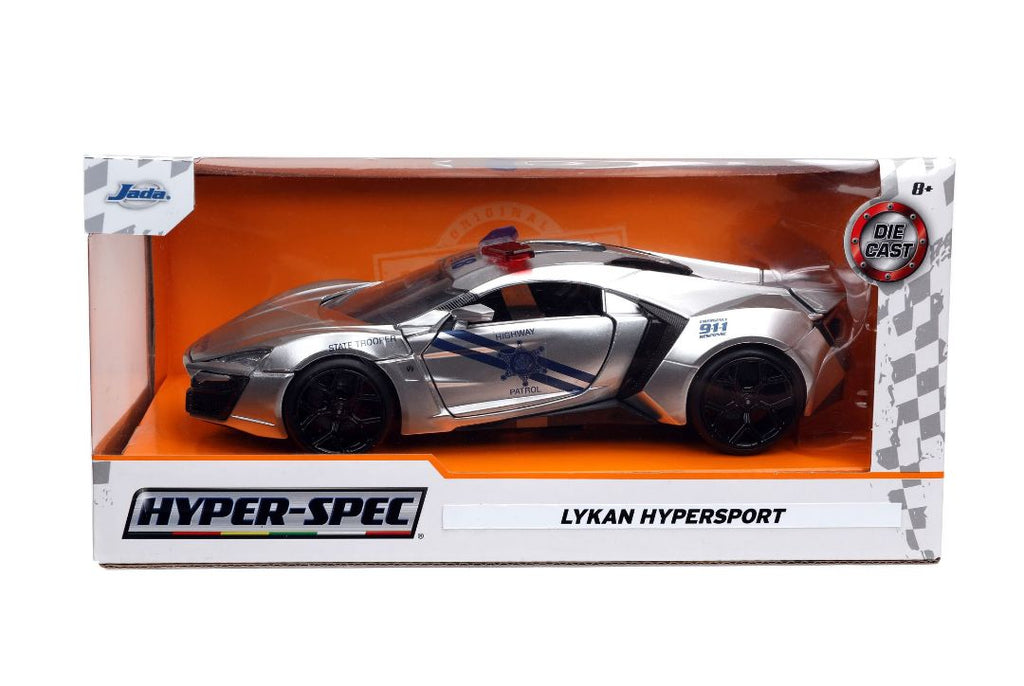 Jada 1/24 "Hyper-Spec" Lykan HyperSport Highway Patrol - Silver 32927