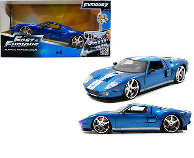 Jada 1/24 "Fast & Furious" 2005 Ford GT - Metallic Blue-autoworld-1