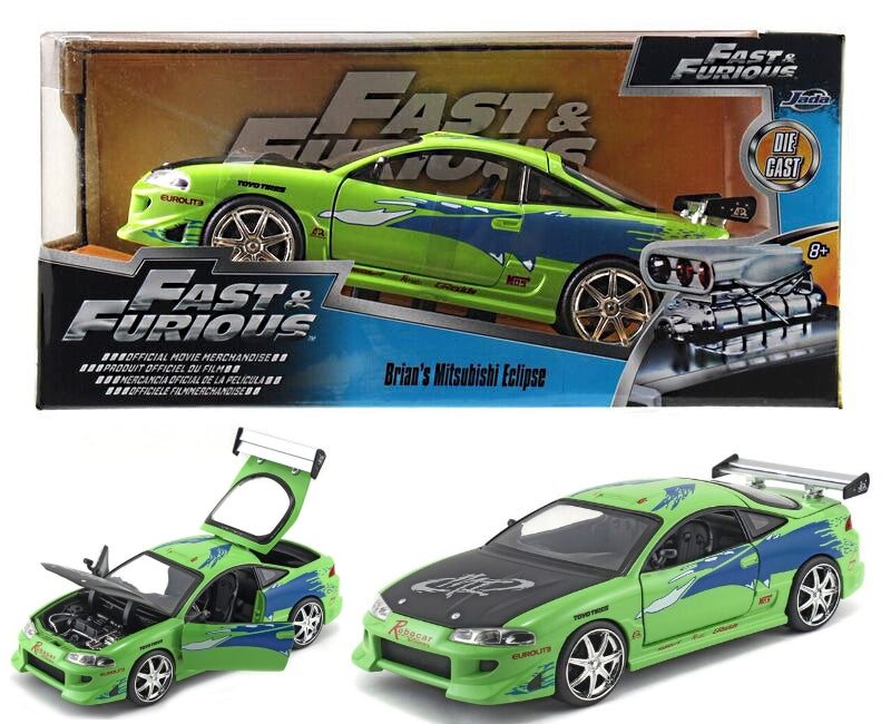 Jada 1/24 "Fast & Furious" Brian's Mitsubishi Eclipse - Green 376C 97603