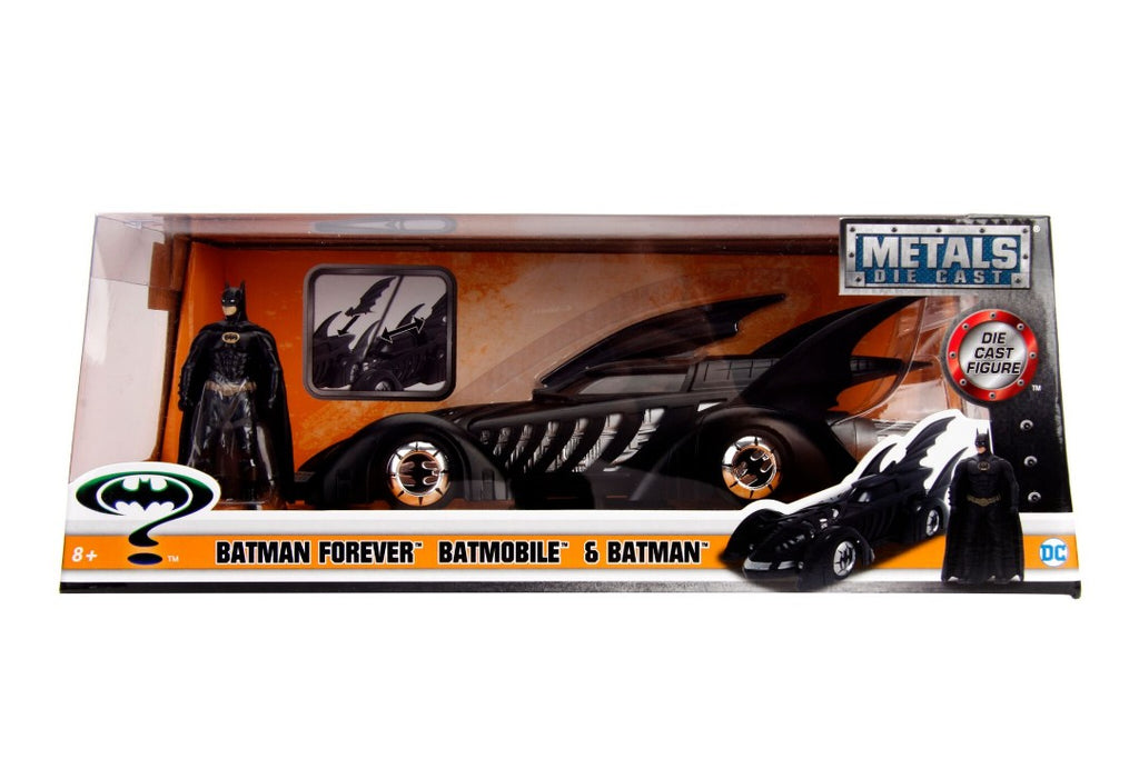 Jada 1/24 "Batman Forever" Batmobile w/ Batman Figure - 1995 98036
