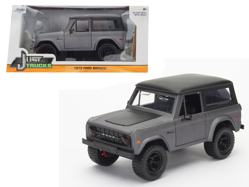 Jada 1/24 "Just Trucks" 1973 Ford Bronco Primer - Charcoal Grey 98279