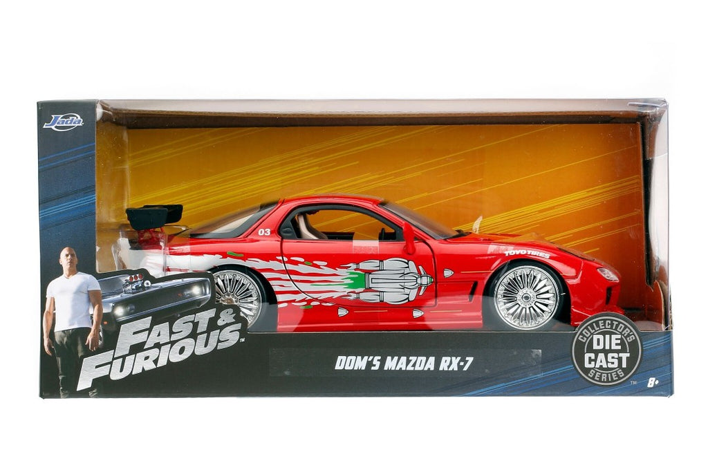 Jada 1/24 "Fast & Furious" Dom's Mazda RX-7-autoworld-1