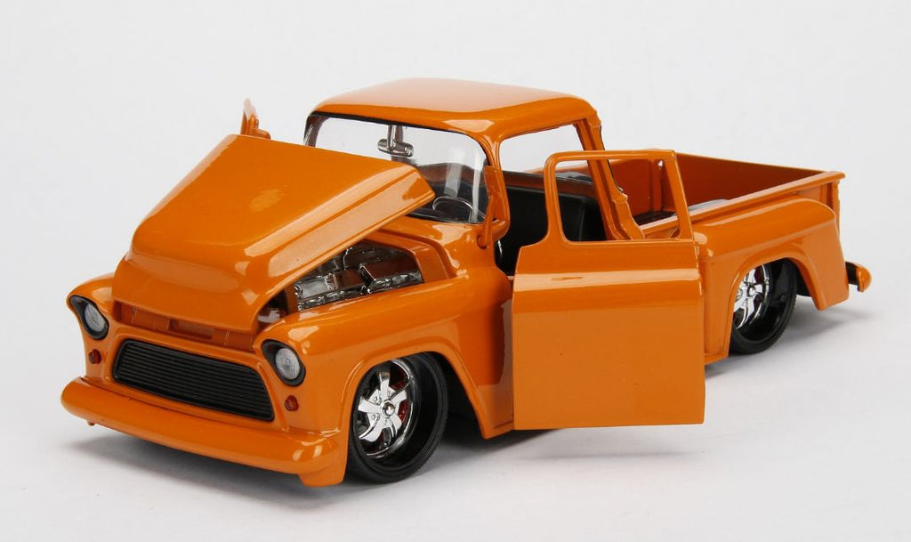 Jada 1/24 "Just Trucks" 1955 Chevy Stepside - Orange 99040