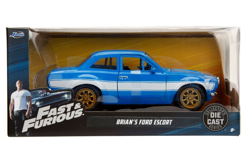 Jada 1/24 "Fast & Furious" Brian's Ford Escort MK1 - Blue 99572