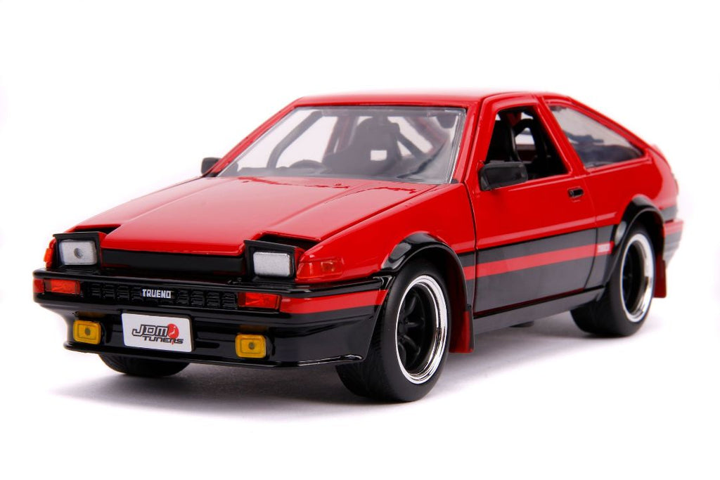 Jada 1/24 "JDM Tuners" 1986 Toyota Trueno AE86 - Glossy Red-autoworld-1