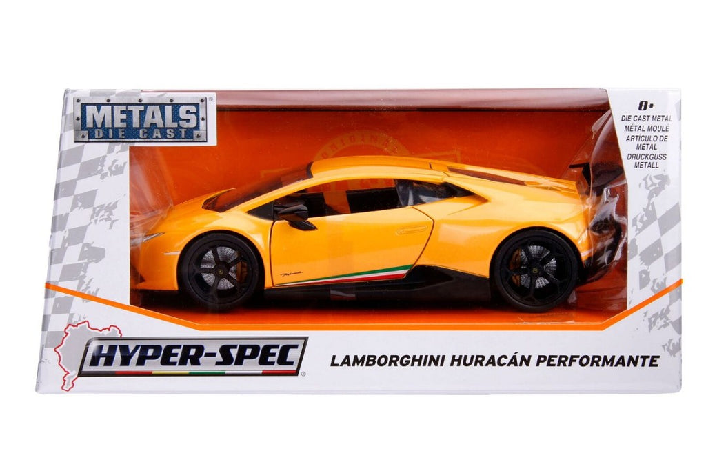Jada 1/24 "Hyper-Spec" Lamborghini Huracan Performante - Yellow 99707