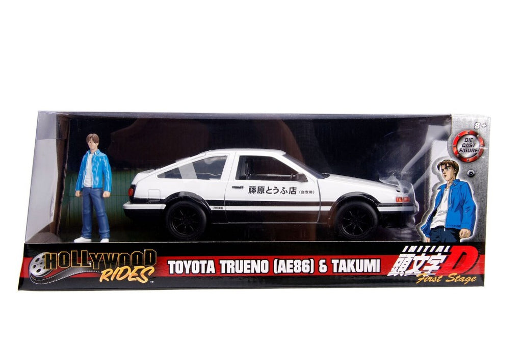 Jada 1/24 "Hollywood Rides" Initial D - 1986 Toyota Trueno AE86-autoworld-1